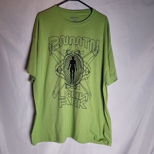 Linkin Park Green Reanimation RNMTN Graphic Band Tee Short Sleeve Size 3XL NWOT